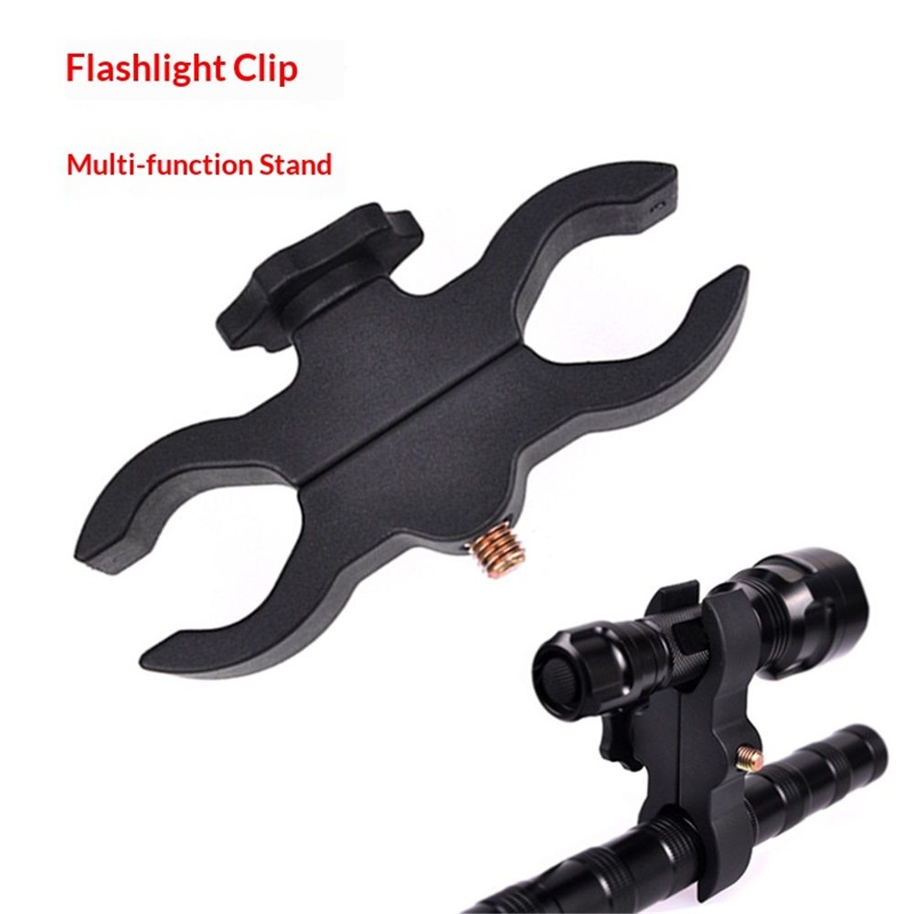 2 pack Universal Quick Release Gun Scope Sight Flashlight Torch Clip Holder Clamp Mount Fits Multiple Scope Size（Excluding flashlight）