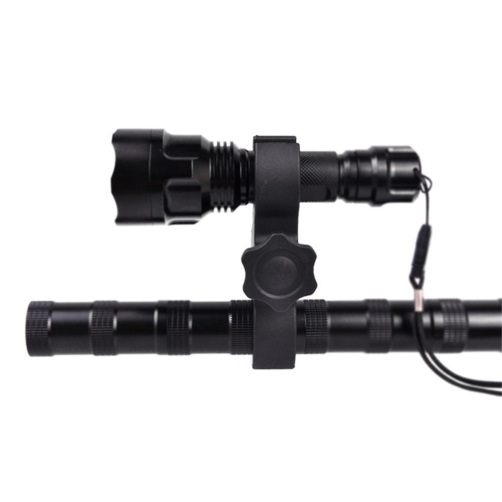 2 pack Universal Quick Release Gun Scope Sight Flashlight Torch Clip Holder Clamp Mount Fits Multiple Scope Size（Excluding flashlight）