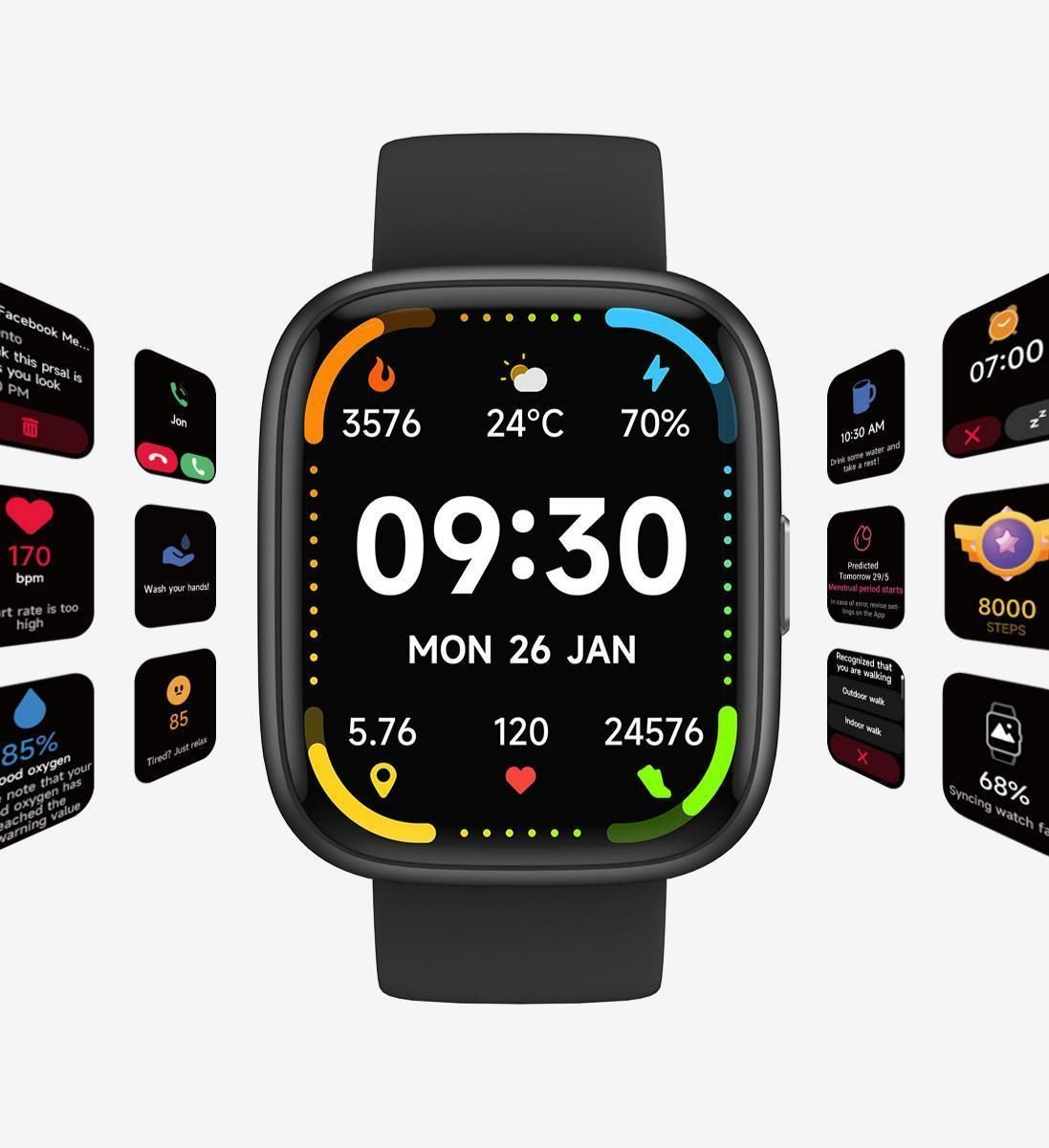Call Health Smart Watch Green