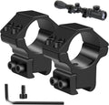 1'' Dovetail Scope Rings, 2 Pack High Profile or Medium Profile 1 Inch Scope Mount Rings for 11mm Dovetail Rails