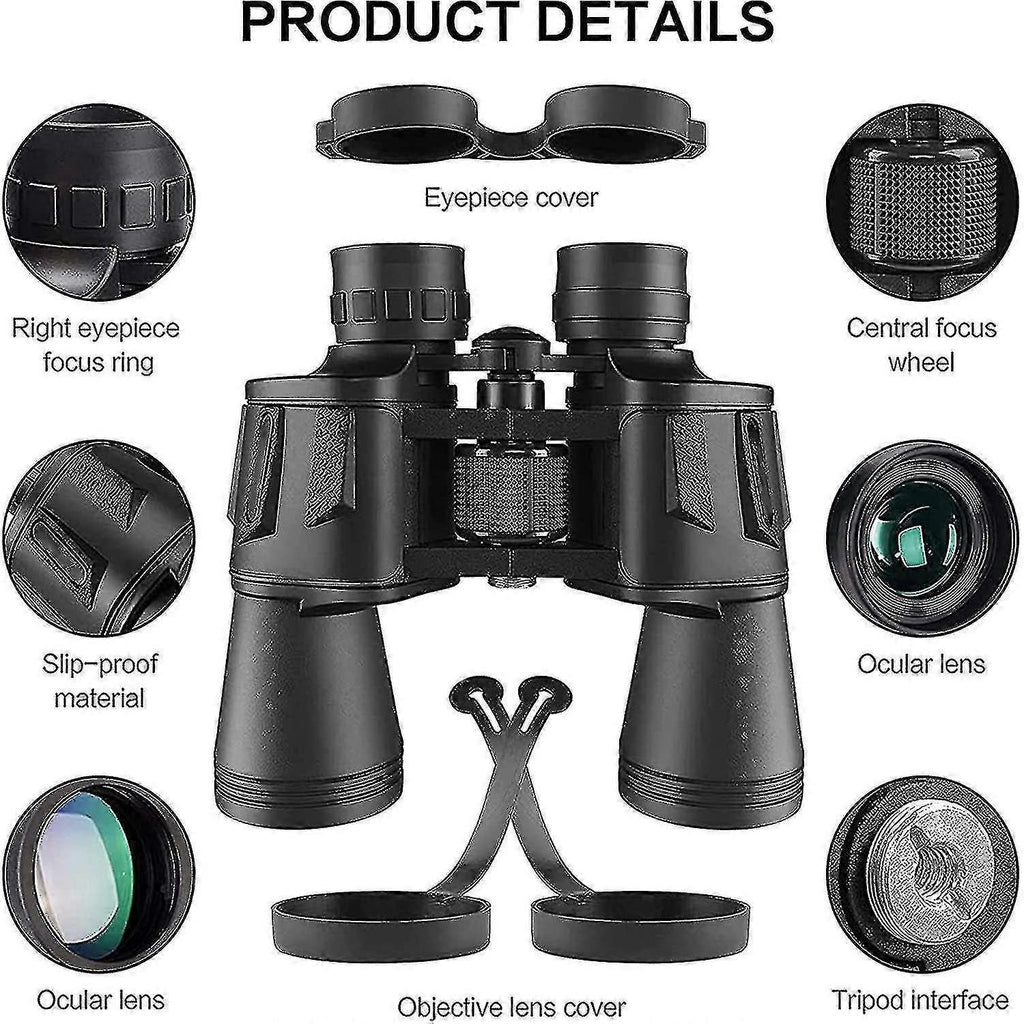 20x50 Hunting Binoculars with Night Vision Bird Watching Compact Binoculars