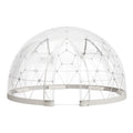 Garden Dome Tent, 3.6 x 2.2 m Outdoor Clear Bubble Tent for 4-7 Person, Weatherproof Geodesic Dome Greenhouse with Window, PVC Igloo Tents for Backyard Patios Camping Party Wedding